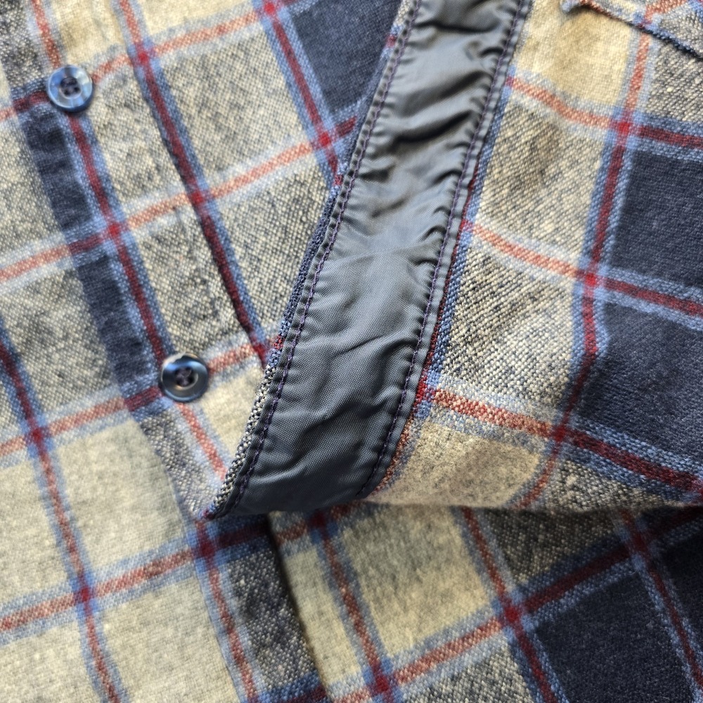 Woolrich Vintage 70s Plaid Wool Shirt Jacket Made in USA Men's Medium 85/15 - Picture 6 of 11